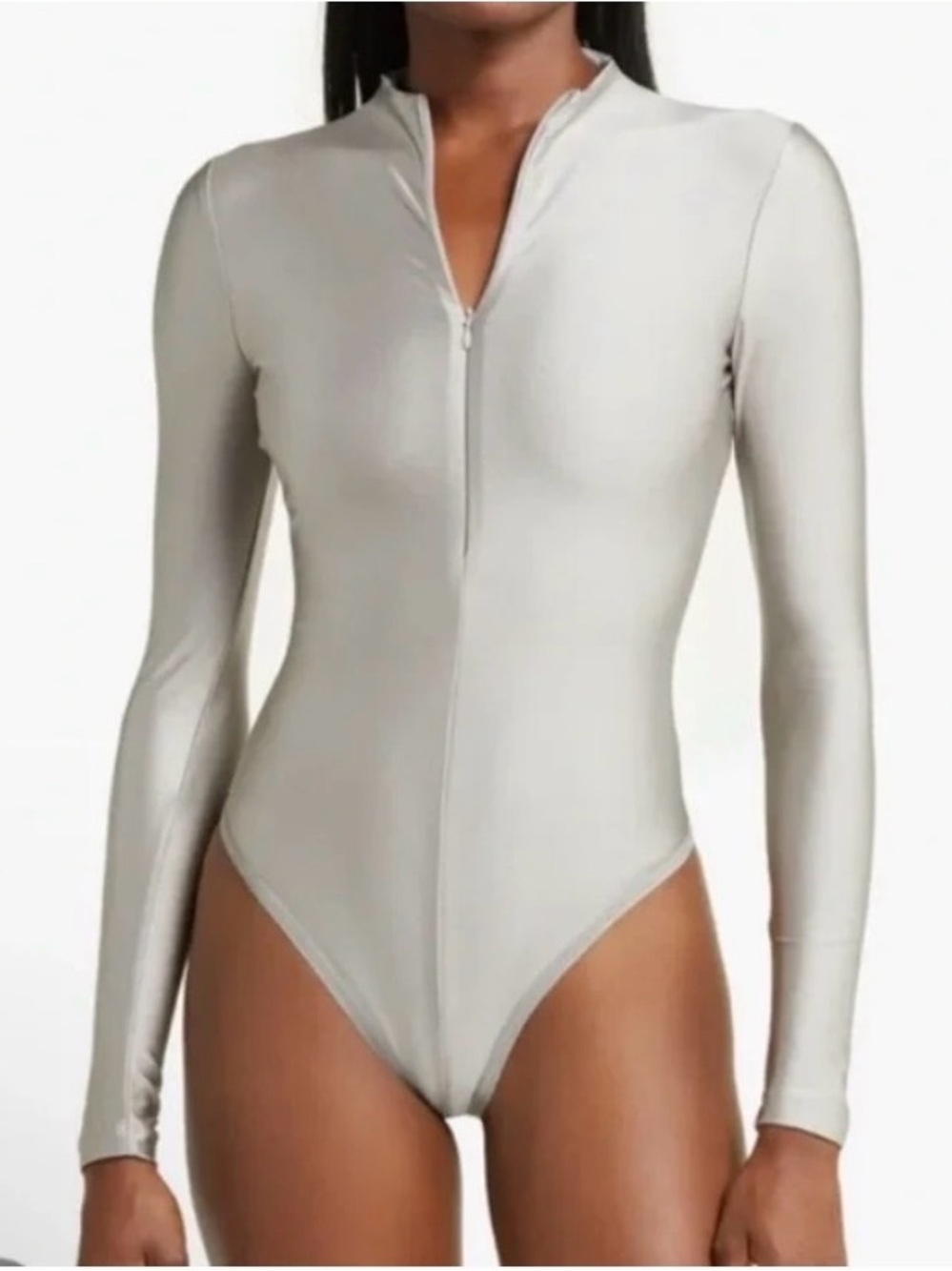 NWT SKIMS Disco Long Sleeve Bodysuit, Size Medium